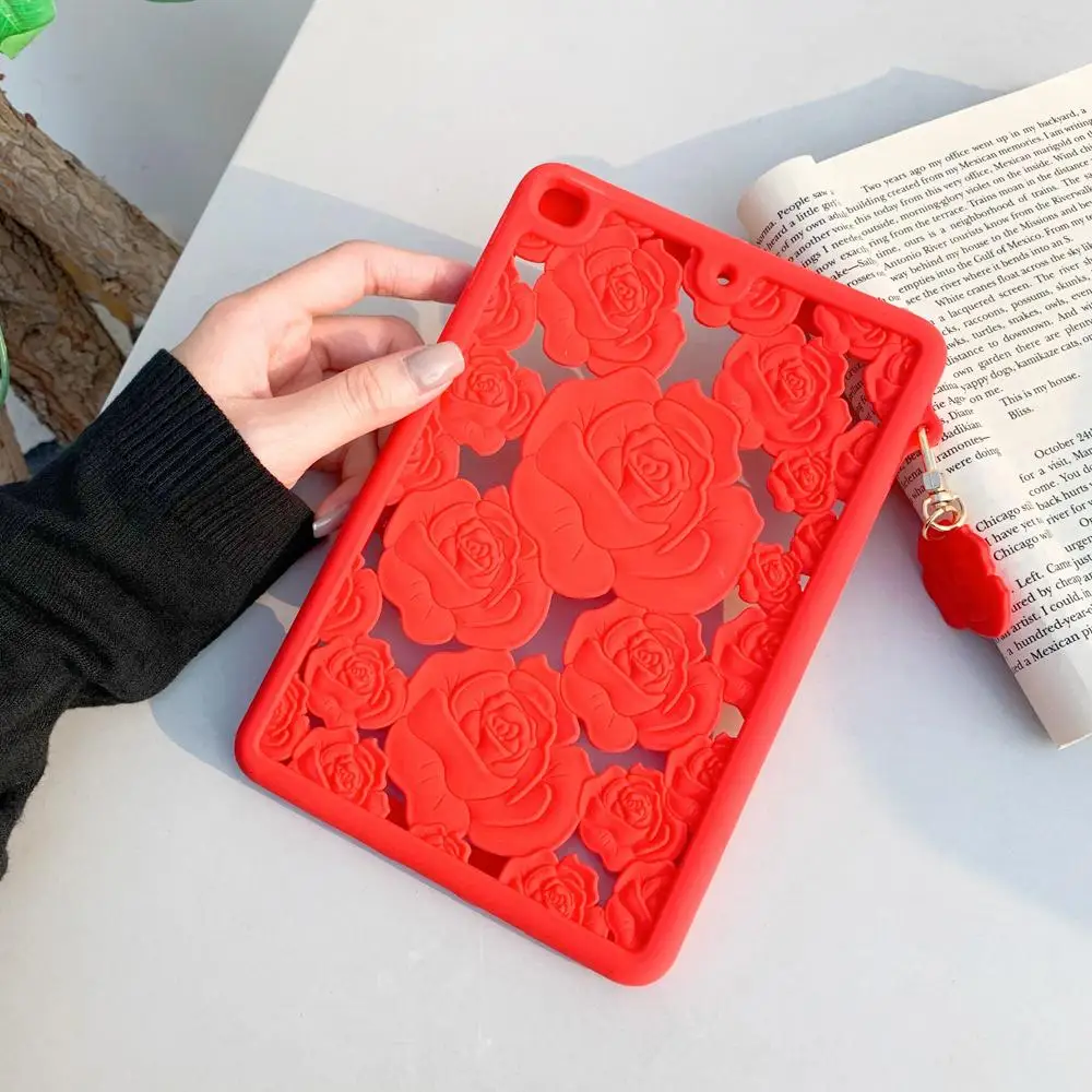 

Чехол для iPad Air 4 10,9 2020 Pro 11 / Mini 5 4 / Air 3, резной силиконовый чехол с отверстиями для iPad 9,7, 2017, 2018, 7, 8, 10,2, Funda