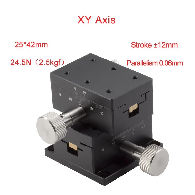 XY Axis 25*42 платформа ручного перемещения микрометр стол для раздвижной сцены