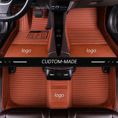 Новые кожаные автомобильные коврики на заказ для Volkswagen polo sedan touran 2007 golf 4 5 6 passat b5 b6 b7 Tiguan аксессуары ковер - Название цвета: Color 7 Standard