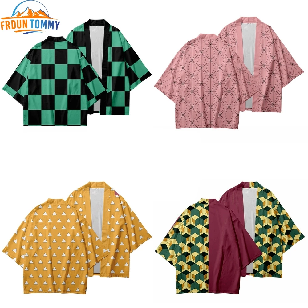 

Кимоно для косплея для мужчин и женщин, аниме «рассекающий демонов», летняя повседневная крутая одежда, новый дизайн, хаори юката