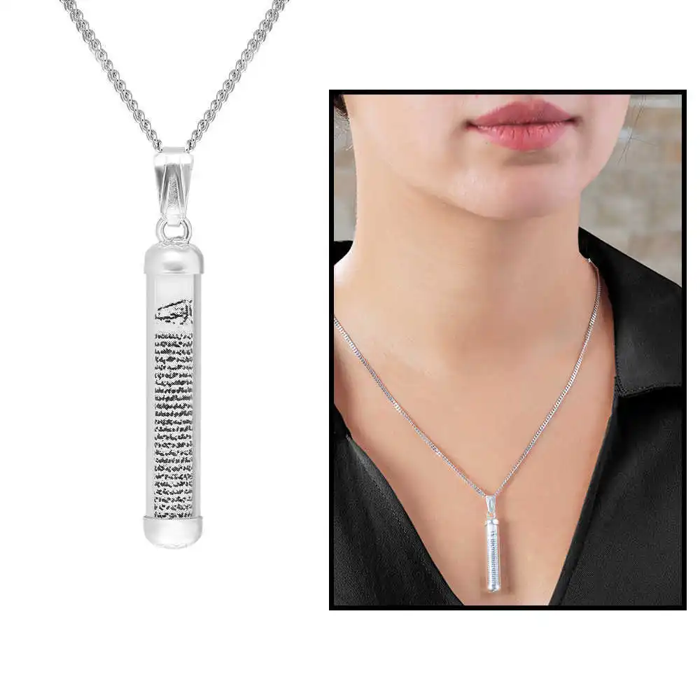 

Elegant Design 925 Sterling Silver Cevşen Necklace