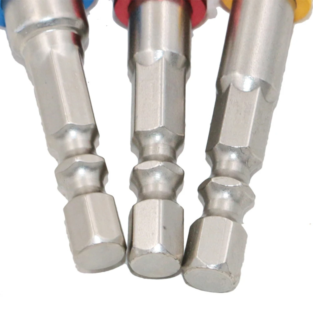 

3pcs 1/4" 3/8" 1/2" Colorful Impact Socket Bits Wrench Adapter Hex Shank Adapter Power Extension Bit Power Tools (Random Style)