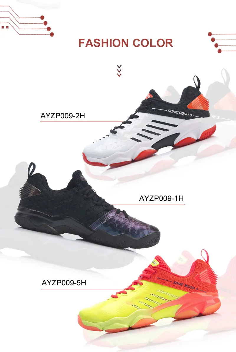 Li-Ning/Мужская профессиональная обувь для бадминтона SONIC BOOM 3,0, спортивная обувь с подкладкой из углеродистой пластины, кроссовки AYZP009 XYY150