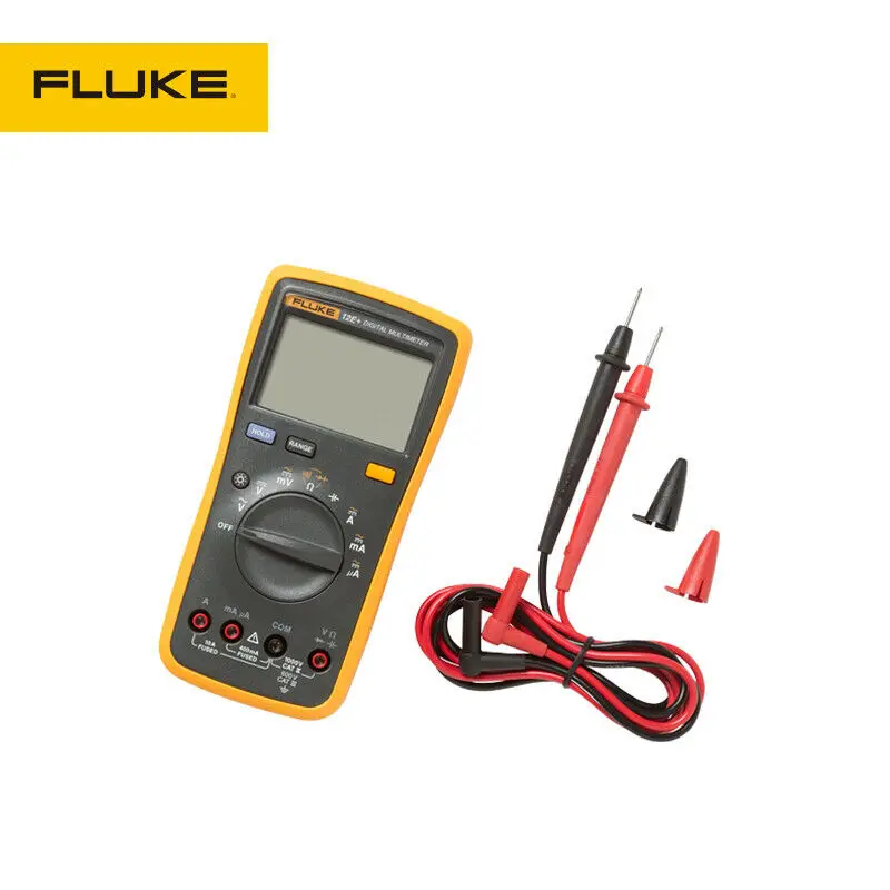 Fluke 12E+ цифровой мультиметр AC диод на постоянном токе RC Напряжение и ток Ohmic портативный многофункциональный мультиметр Отправить мягкий чехол
