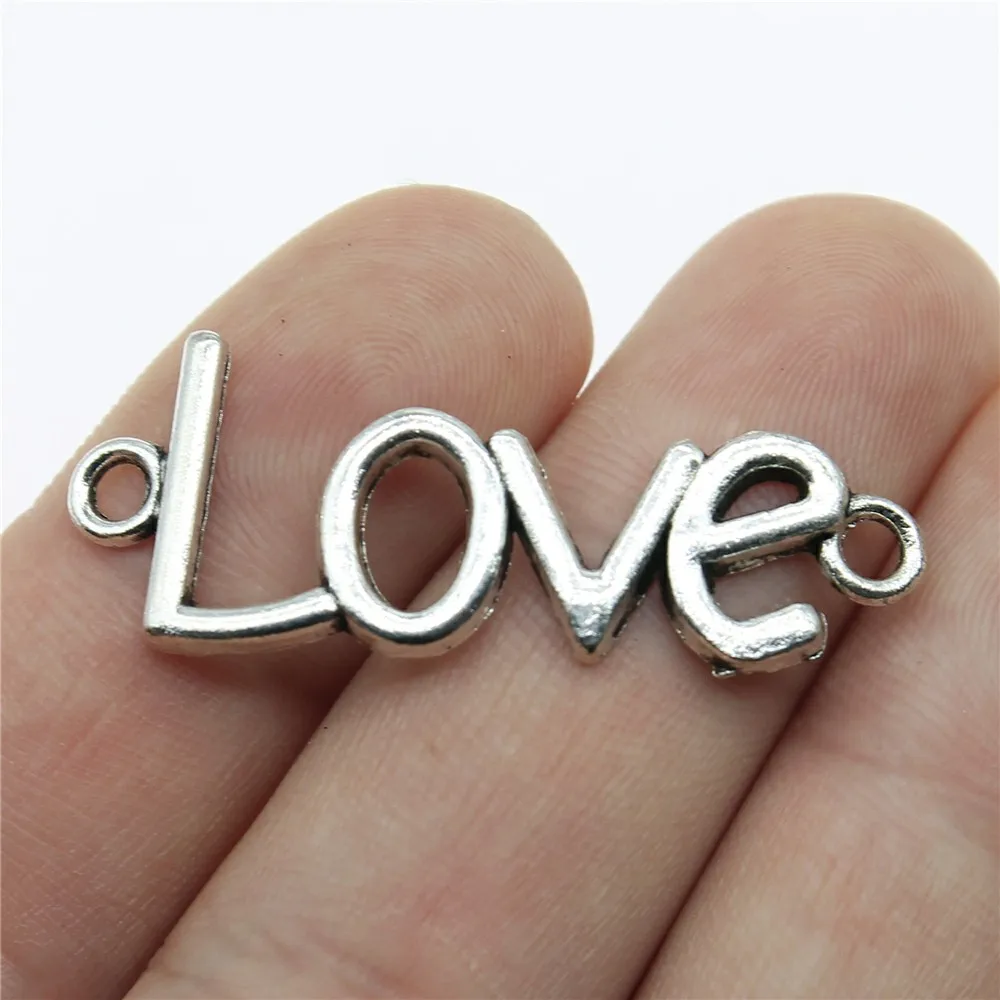 WYSIWYG 10 шт. 3 цвета любовные амулеты кулон DIY ювелирных изделий 41x16 мм для