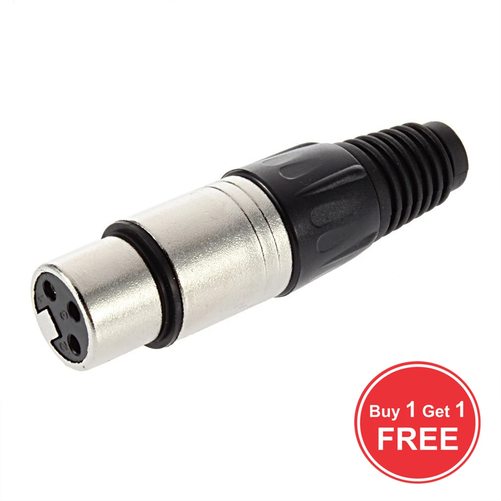 Купите 1 получите бесплатный паяльный Тип Mic XLR Female 3 контактный аудиокабель