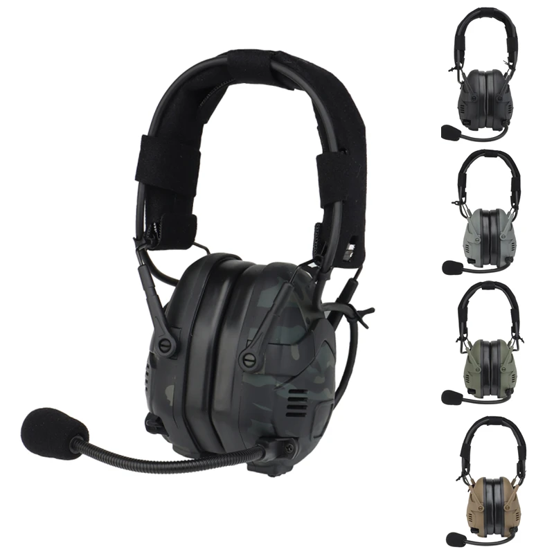 

Noise Reduction Tactical Bluetooth Headset for OPS Core ARC and Wendy M-LOK Helmet Hunting Shooting Rechargeable Tuning