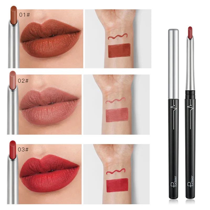 Контурная Помада для губ 17 цветов косметический блеск товары макияжа жидкая