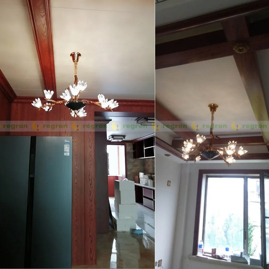 Новинка люстра из меди с кристаллами современные люстры потолочные светильники