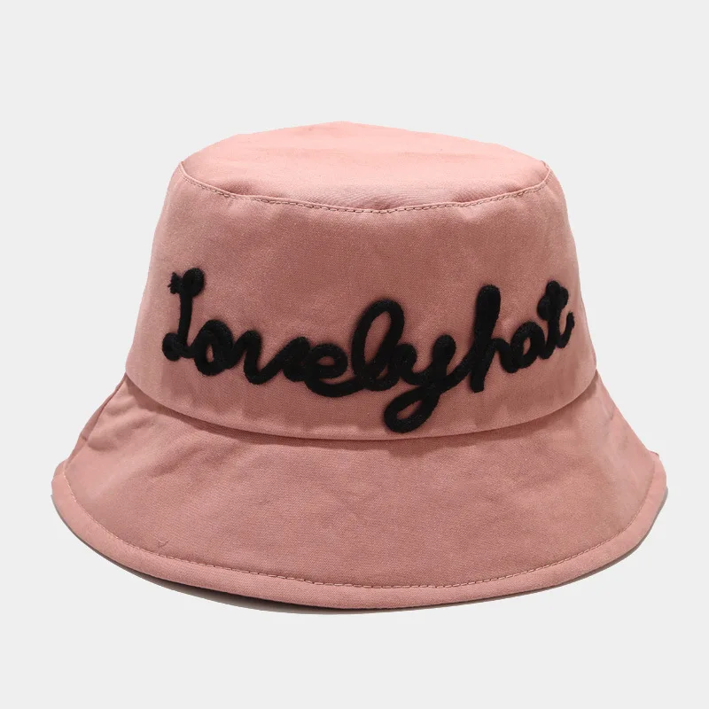 

Cotton letter embroidery Bucket Hat Fisherman Hat outdoor travel hat Sun Cap Hats for Men and Women 206