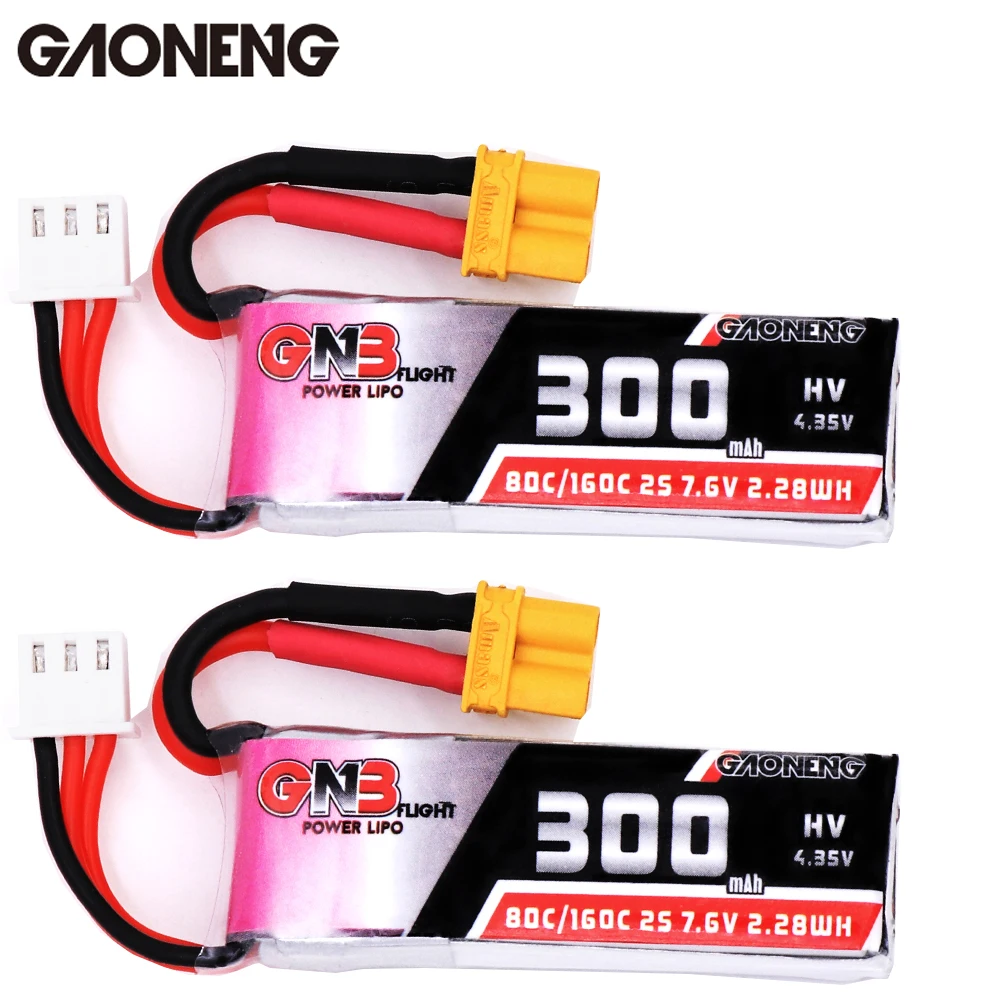 gaoneng gnb 300mah 38 v 76 v 30c 80c1s 2s hv 435 v xt30 lipo аккумулятор для
