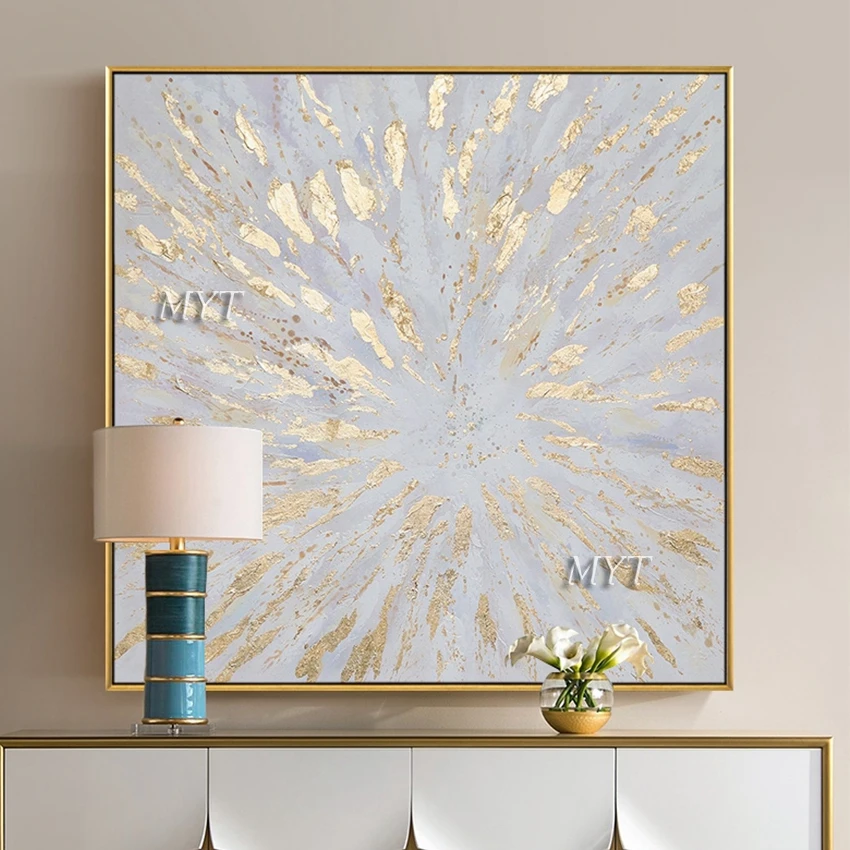 Новое поступление домашний настенный цветочный холст ручной работы абстрактная