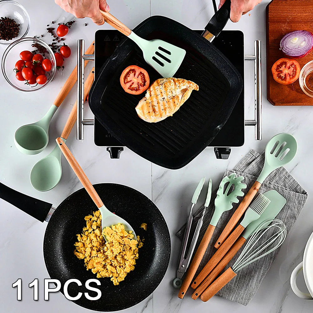 11 шт. набор инструментов для приготовления пищи Премиум силиконовый кухонной