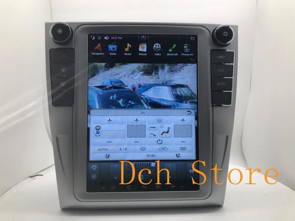 Автомобильный DVD плеер Tesla Style с экраном 10 4 дюйма большим вертикальным Android 9 0 GPS