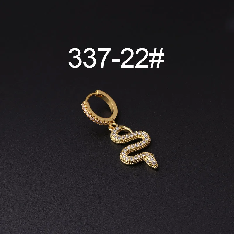 

1Piece 24 Styles Cute Seahorse Butterfly Snake Hanging Earrings for Women Dangle Earrings 2021 Trendy Fashion Jewelry Ear Cuffs