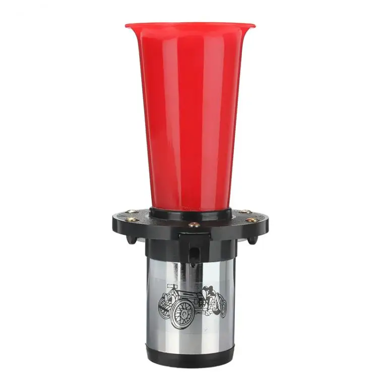 Фото Красный 110dB 12V 490 Гц прочный античный Винтаж старый Стиль громкий звуковой сигнал подходит для автомобиля/лодки/Авто/автомобиля/грузовика №2