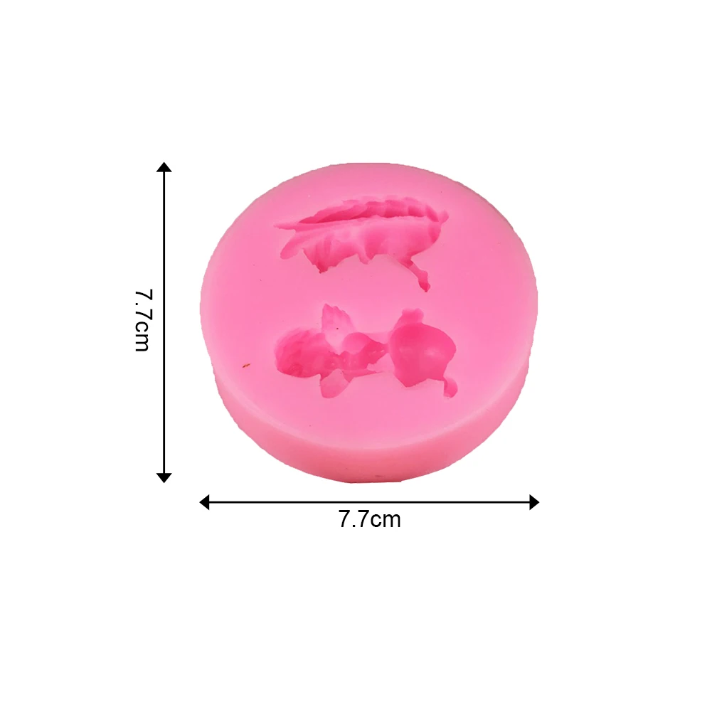 

Silicone Mold Heart-shape Angel Handicraft Soap Mold DIY Baking Tools For Cake Fondant Chocolate Making Kitchen Supplies Utensil
