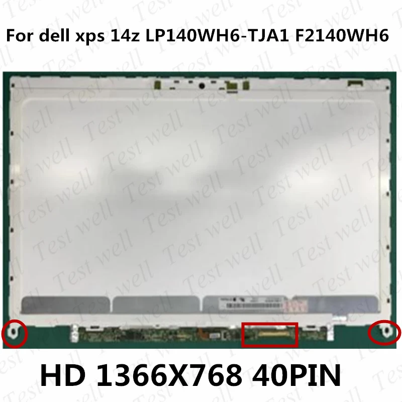 Оригинальный Жидкокристаллический дисплей для dell xps 14z Экран LP140WH6-TJA1 F2140WH6 ноутбук