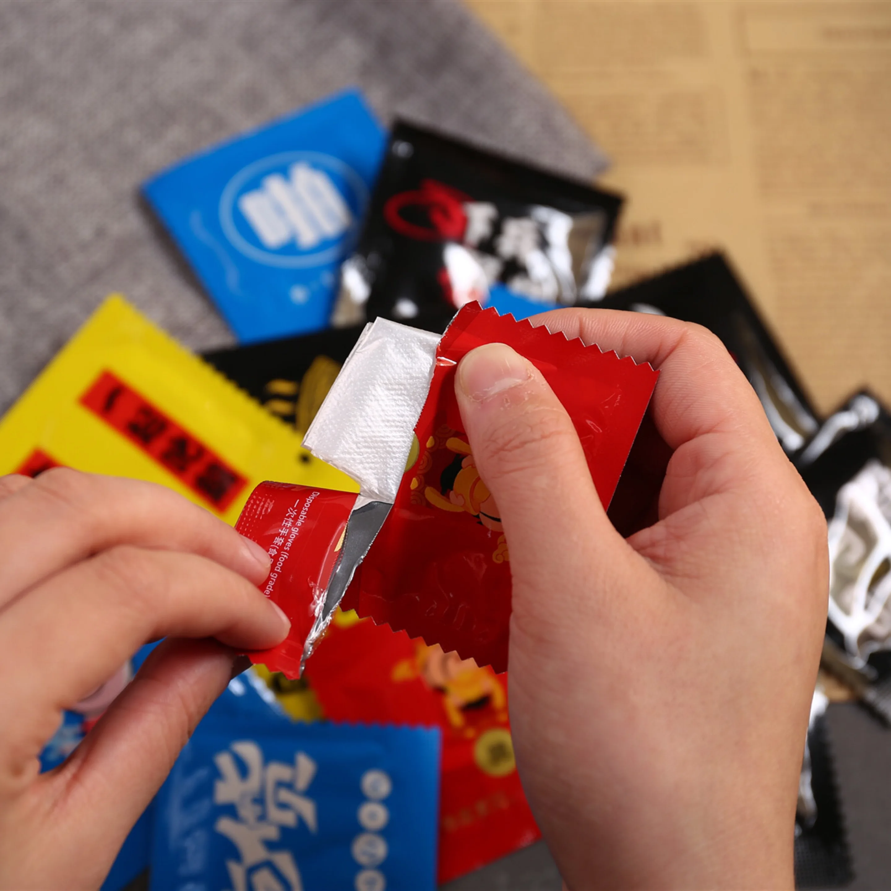 Толстые пищевые специальные одноразовые перчатки для пиццы куриные ножки