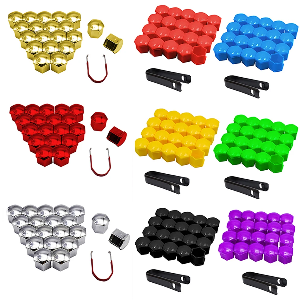 20pcs 17mm 19mm Car Wheel Nut Caps Protection Covers Anti-Rust Auto Hub Screw Cover Tyre Bolt Exterior Decoration | Автомобили и