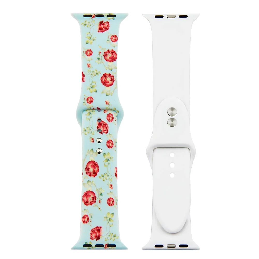 Ремешок для часов Apple watch 42 мм/38 мм 44 40 силиконовый спортивный браслет iwatch series 3 2 1