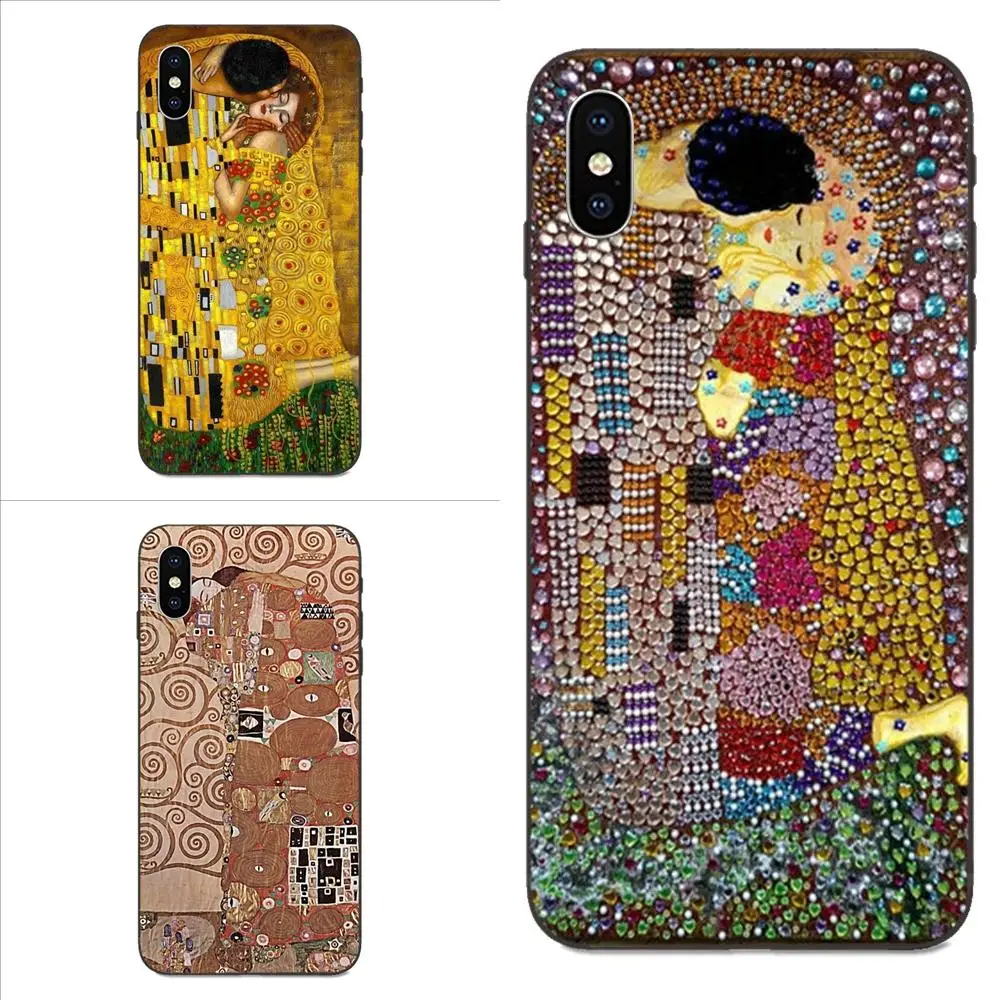 Чехол из ТПУ с принтом Kiss Gustav Klimt для Galaxy A3 A5 A6 A6s A7 A8 A9 A10 A20E A30 A40 A50 A60 A70 A80 A90 Plus