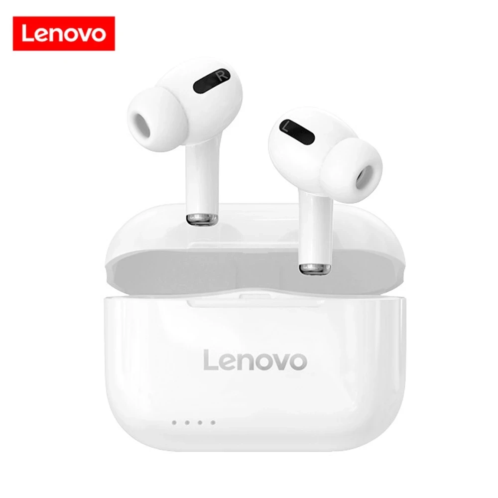 

Earphones Lenovo LP1S Wireless Bluetooth Headset Sport Headphones Dual Stereo HiFi Music Earbuds With Mic Touch Noise Reduction
