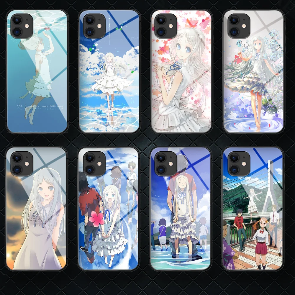 

Anime That Flower Tempered Glass Phone Case Cover For IPhone 5 6 7 8 11 12 S Plus Xr X Xs Pro Max Mini Se 2020 Black Luxury