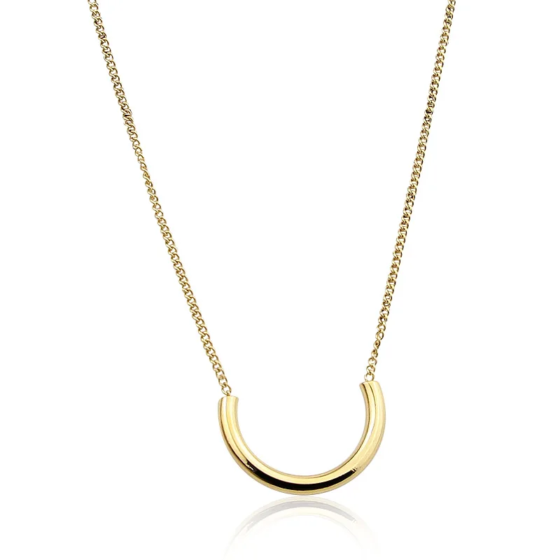 Новое модное высокое качество маленькое свежее U-образное ожерелье с подвеской