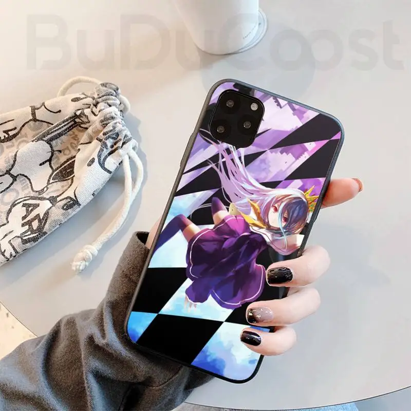 slok no game no life cute girl phone case for iphone 8 7 6 6s plus x 5s se 2020 xr 11 12 pro mini pro xs max free global shipping