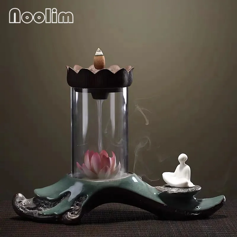 Керамика дзен ветрозащитная крышка обратного потока ладан горелки Творческий