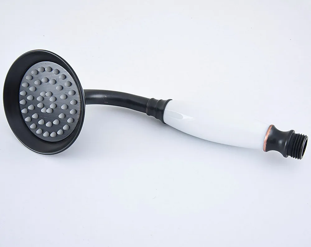 

Black Oil Rubbed Bronze Telephone Style Ceramics Hand Held Bathroom Shower Head Whh064