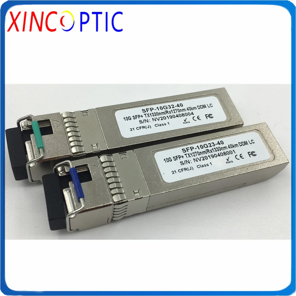 Одноволоконный одиночный Modoe Mini GBIC WDM 10G 1270 нм/1330 нм 40 км BiDi SFP + LC DOM сильная