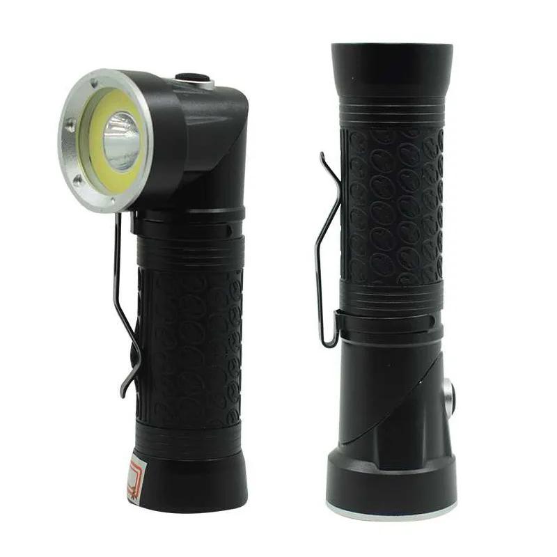 2 шт./лот белый красный светильник T6 + COB светодиодный складной вспышка магнитный