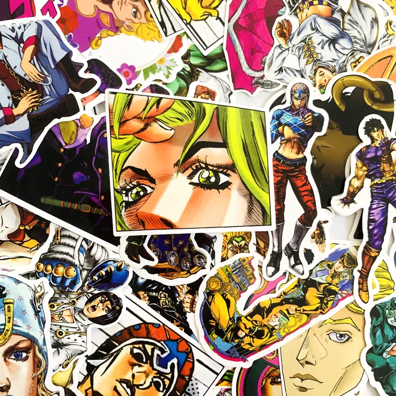 50 шт. мультфильм jojo комиксов наклейки Наклейка для сноуборда ноутбука багаж автомобильный холодильник DIY Стайлинг винил дома