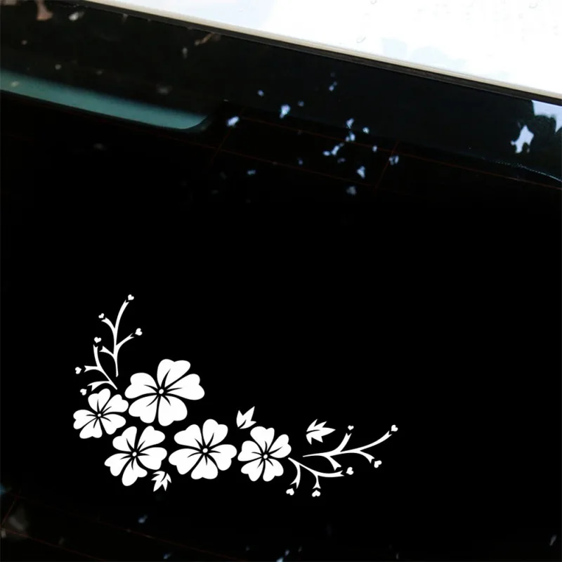 Гибискус цветы виниловая наклейка s стикер для автомобиля ноутбук Автомобильная