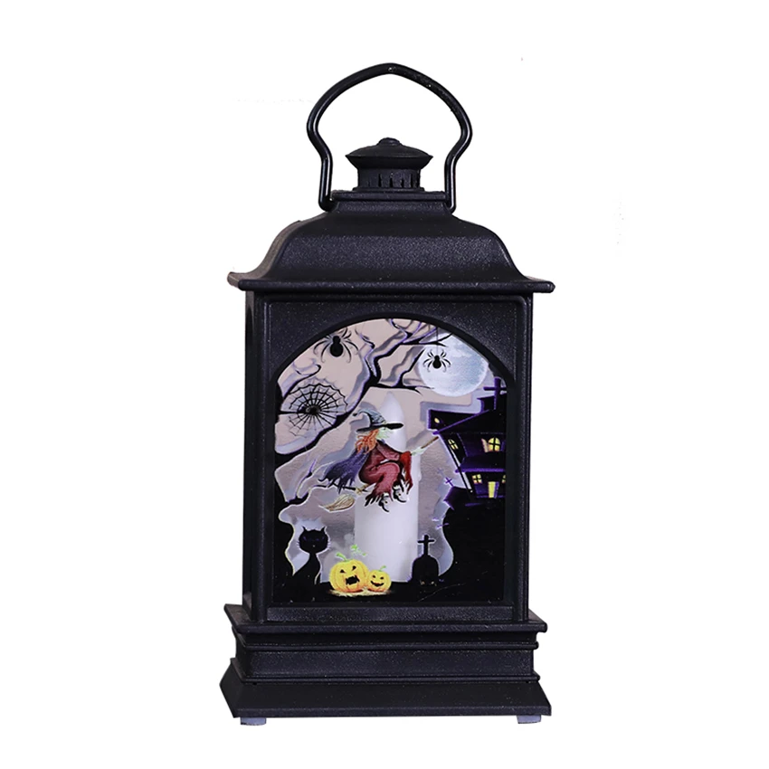 

Halloween skull small flat lamp decoration pumpkin light small oil lamp ghost house bar KTV dressing window props