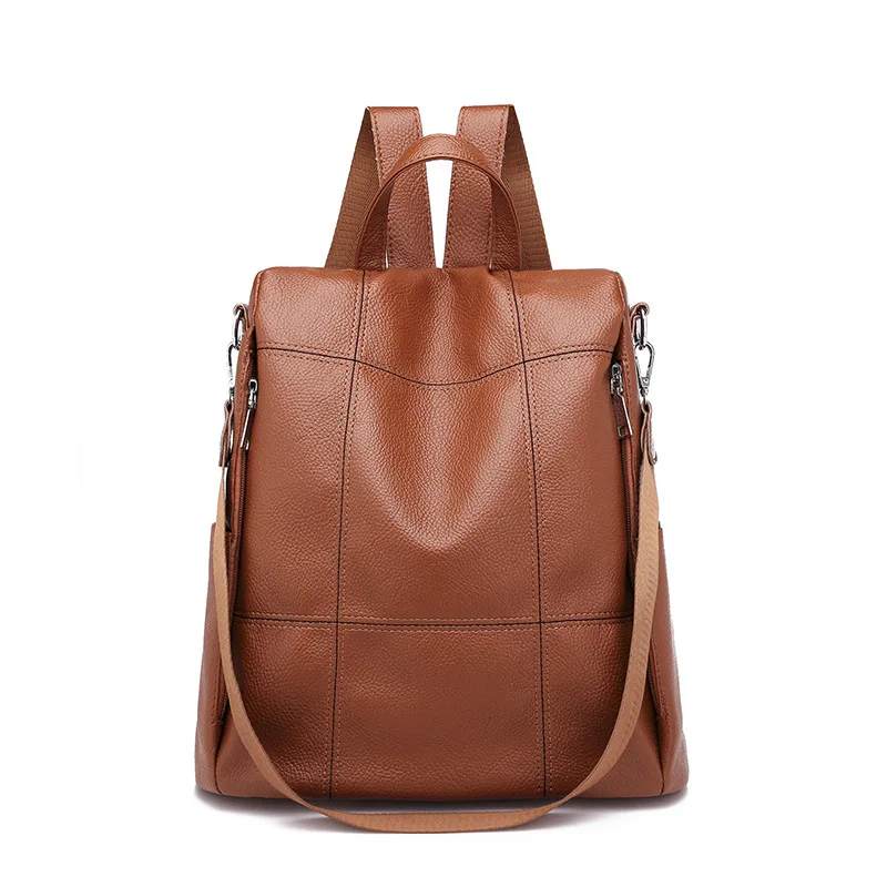 

Women's Backpack 2019 New All-around Soft Leather Fashion Travel Backpack Women's Trendy One Shoulder