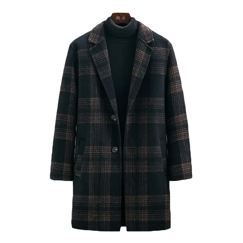 

New High End Winter Double Faced Men's Wool Coat Men Mens Overcoat Fashion Hot Sale