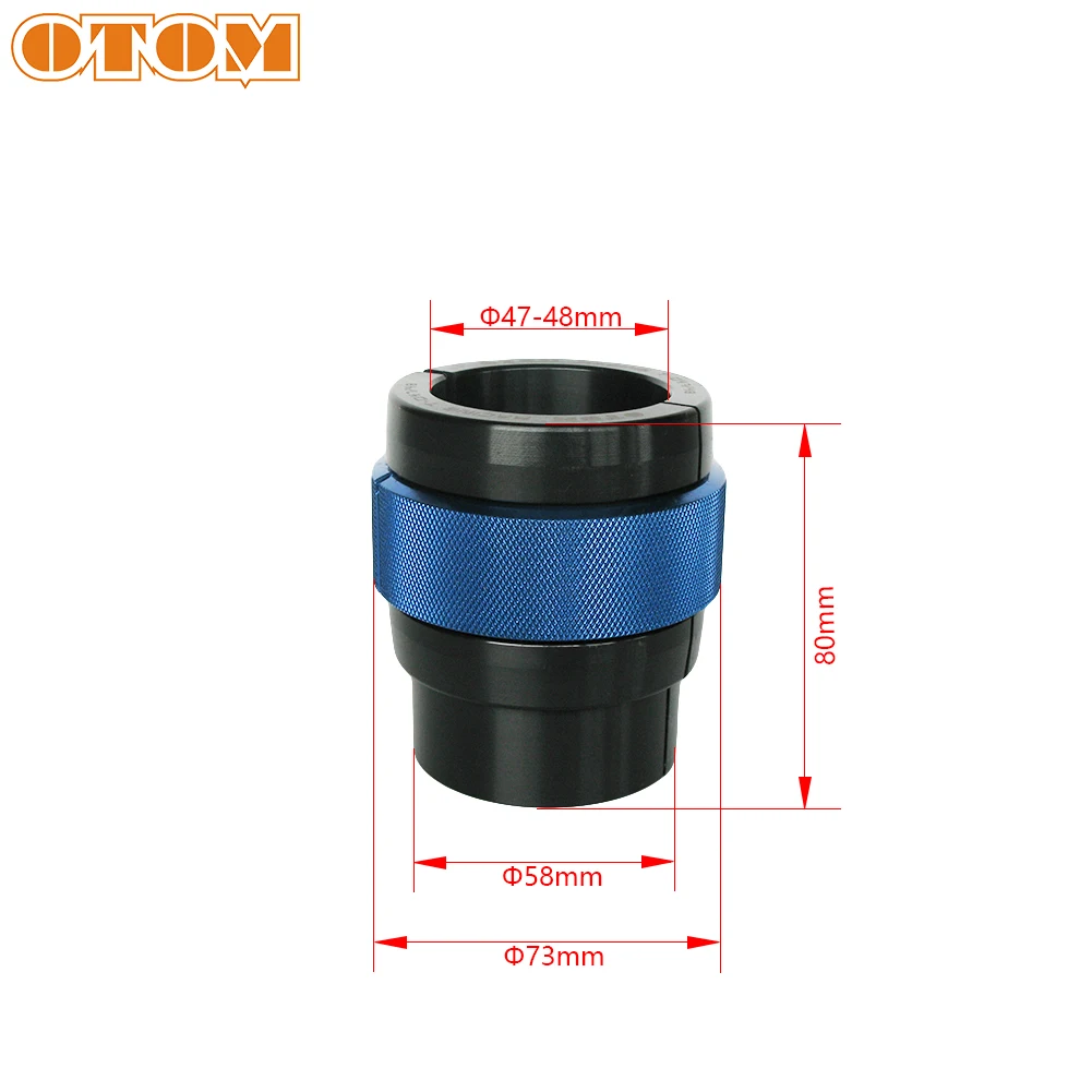 Blue D47-48mm OTOM CNC вилка уплотнение водителя мотоцикла передний амортизатор сальник оснастка втулка драйвер для HONDA KTM KAWASAKI SUZUKI YAMAHA - Цвет: Blue D47-48mm