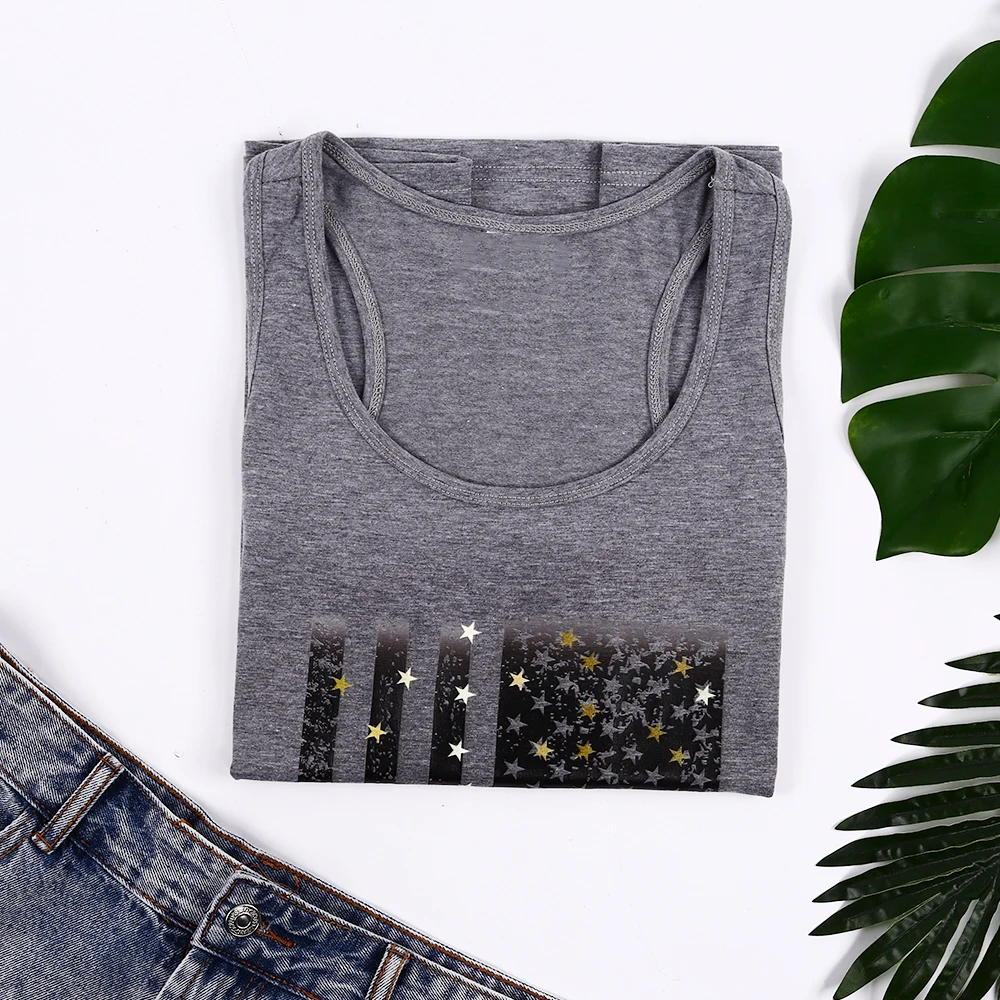 Майка женская без рукавов с круглым вырезом белая повседневная лето 2020 | Женская