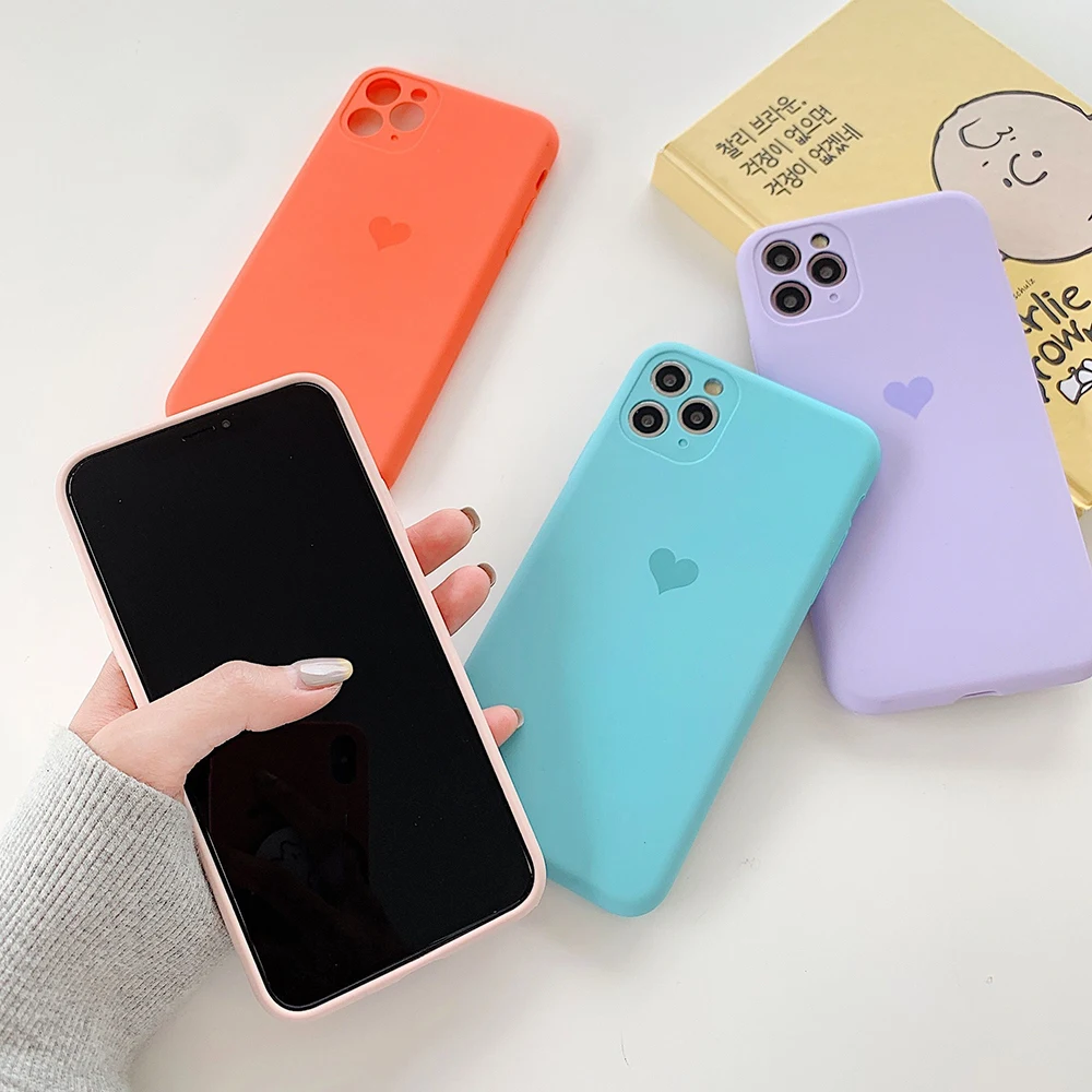Защитный чехол LOVECOM для iPhone 12 Mini 11 Pro Max XR X XS 7 8 Plus | Мобильные телефоны и аксессуары