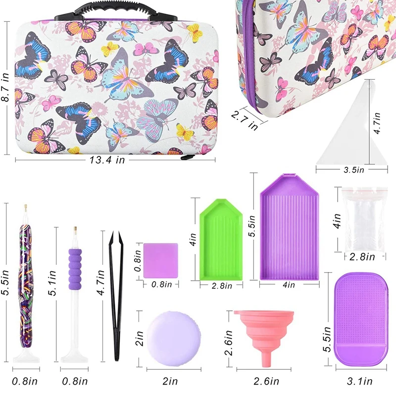 

Diamond Painting Storage Containers 60 Slot Diamond Storage Case Diamond Painting Accessories 5D Diamond Painting Tools