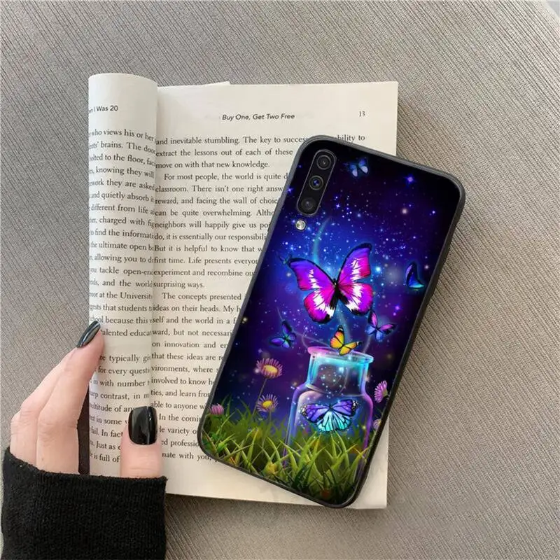 

Butterfly high quality painting Phone Case For Samsung galaxy S 9 10 20 A 10 21 30 31 40 50 51 71 s note 20 j 4 2018 plus