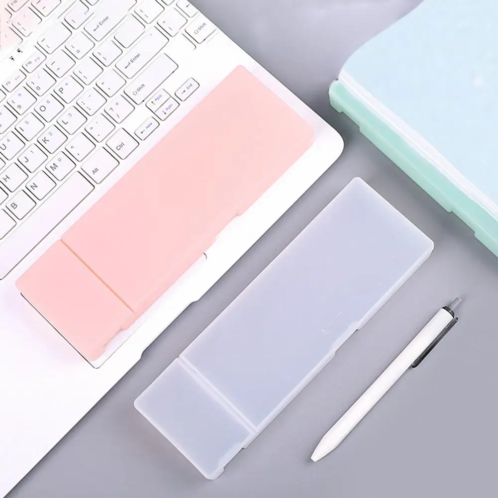 

Чехол для карандаша, Многофункциональный Прозрачный матовый чехол для карандашей, Студенческая Канцелярия