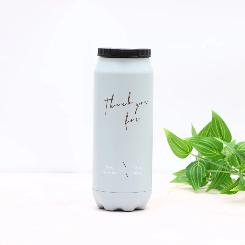 Термос из нержавеющей стали 500 мл Корейская вакуумная фляжка чашка для пар