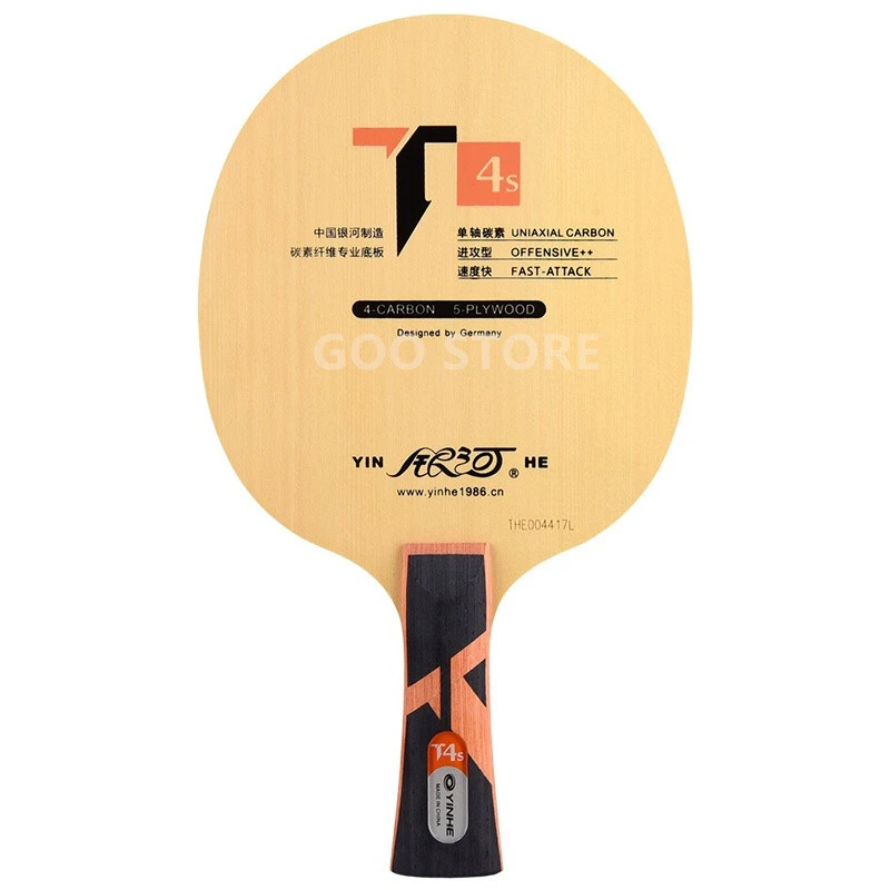 

Оригинальное лезвие Yinhe / Galaxy T-4S T4S для настольного тенниса (5 дюймов дерево + 4 одноосевых карбона), ракетка для пинг-понга