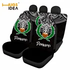 Универсальные чехлы на сиденья автомобиля, защитные накидки на автомобильные сиденья с этническим узором Самоа, полинезийский понпей, полный комплект