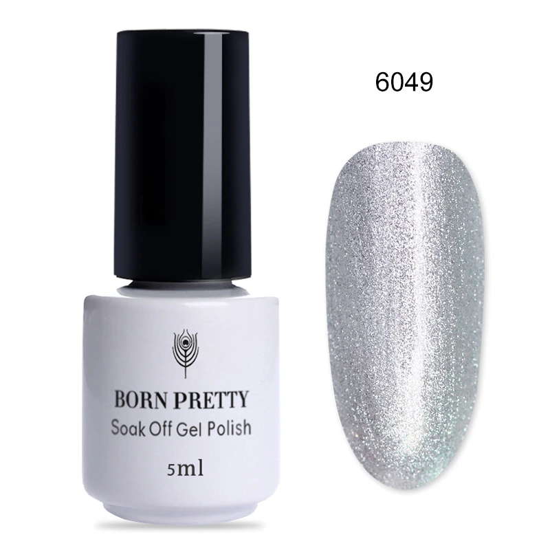 6049 BORN PRETTY Gel Polish Plum Color Semi Permanent Soak Off Gel Nail Polish 60 Colors Nail Art Gel Varnish Matt Top Coat Need 6ml - Цвет: 6049