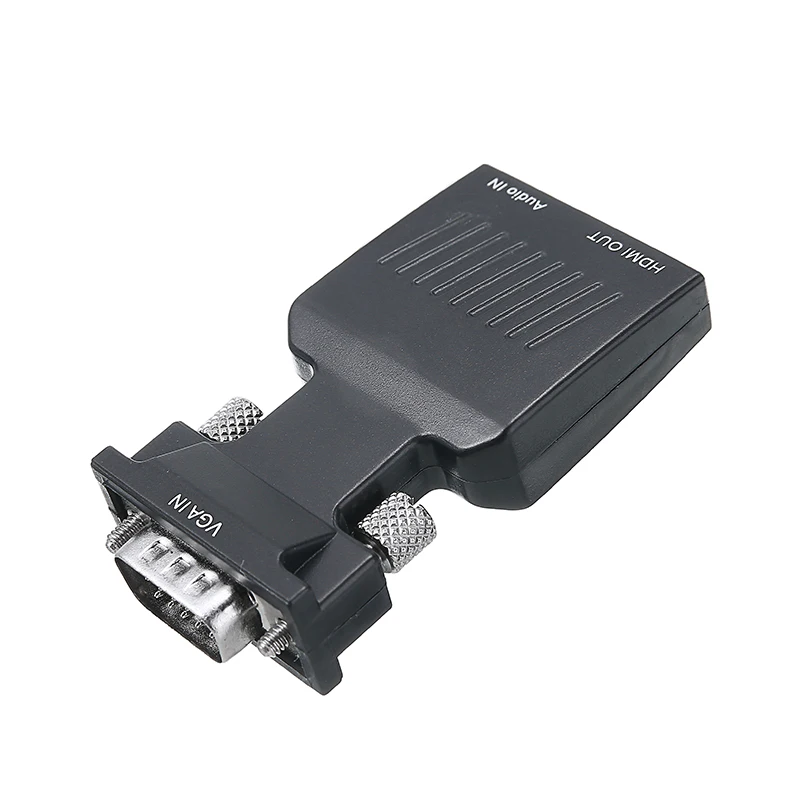 Новый Переходник VGA папа-мама HDMI-совместимый адаптер HD 720P/1080P с кабелем питания Micro